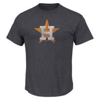 MLB Mens Houston Astros Crew Neck T Shirt   Grey (XL)