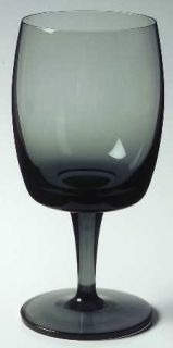 Gorham Accent Gray Water Goblet   Stem #1551, Solid Gray