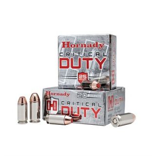 Hornady Critical Duty Ammunition   9mm Luger +p 135gr Flexlock Critical Duty Ammo