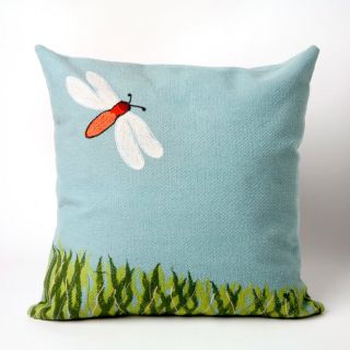 Liora Manne Dragonfly Indoor / Outdoor Throw Pillow Multicolor   7SB1S410304