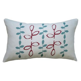Balanced Design Hand Printed Branch Linen Pillow   LBRA4