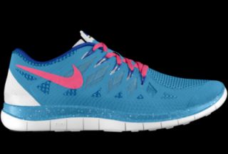 Nike Free 4.0 Hybrid iD Custom (Wide) Womens Running Shoes   Blue