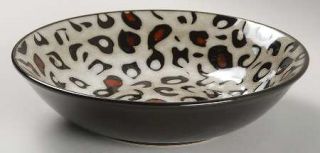 Mikasa Leopard Soup/Cereal Bowl, Fine China Dinnerware   Gourmet Basics,Black/Br