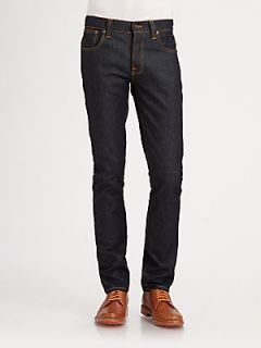 Nudie Jeans Grim Tim Straight Slim Jeans   Deep Blue