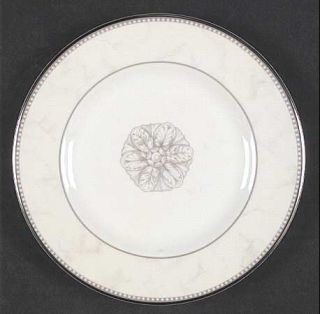 Royal Doulton Naples Platinum Bread & Butter Plate, Fine China Dinnerware   Gray