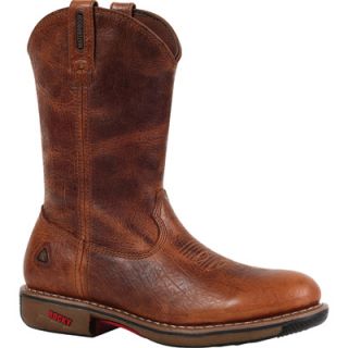 Rocky Ride 11In. Waterproof Western Boot   Palomino, Size 8 1/2 Wide, Model#