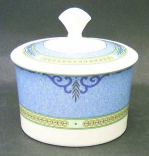 Mikasa French Quarter Sugar Bowl & Lid, Fine China Dinnerware   Fine China, Blue