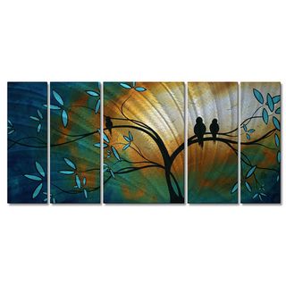 Megan Duncanson Threes Company Metal Wall Sculpture (LargeDimensions: 23.5 inches high x 56 inches wide )