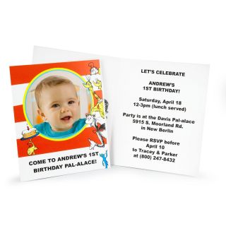 Dr. Seuss 1st Birthday Personalized Invitations