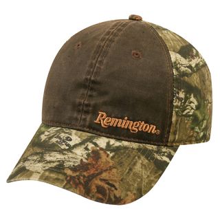 Remington Weathered Cotton Adjustable Hat (55 percent cotton, 45 percent polyesterOne size fits mostLow profile unstructured cap with pre curved frayed visorFlat stitch embroidery on frontHook and loop closure)