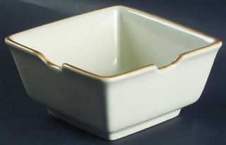 Pottery Barn Asian Square Putty (White) Noodle Bowl, Fine China Dinnerware   Off