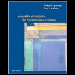 Essentials of Statistics for the Behavioral Science   (Custom Package)
