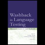 Washback in Language Testing  Research Contexts and Methods