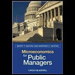 Microeconomics for Public Manager
