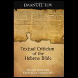 Textual Criticism of the Hebrew Bible