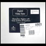 Elementary Algebra with Early Systems of Equations : Digital Video Tutor   7 CDs