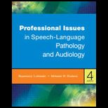 Prof. Issues in Speech Language Pathology