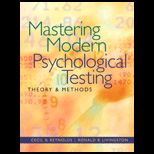 Mastering Modern Psychological Testing Theory and Methods