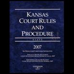 Kansas Court Rules and Procedure State
