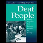 Deaf People  Evolving Perspectives from Psychology, Education, and Sociology