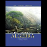 Beginning Algebra   With MyMathLab and Solution Manual