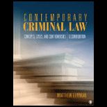 Contemporary Criminal Law Concepts, Cases, and Controversies
