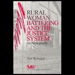 Rural Women Battering and the Justice System  An Ethnography