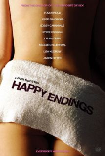 Happy Endings (Pink Title Text) Movie Poster