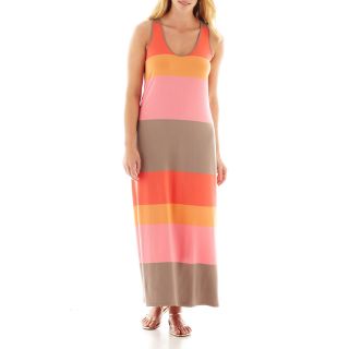 Sleeveless Maxi Dress   Plus, Pink