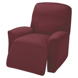 Jersey Large Recliner Slipcover   Ruby