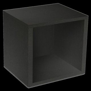 Storage Cabinet: Way Basics Eco Modular Storage Cube Black Wood Grain
