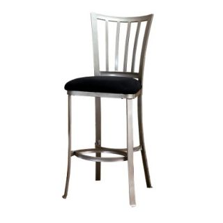 Counter Stool: Hillsdale Furniture Delray Counter Stool   Pewter/Black