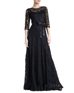 Womens Floral Lace Gown   Rickie Freeman for Teri Jon