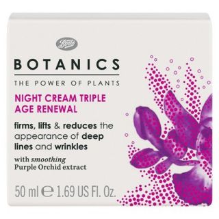 Boots Botanics Triple Age Renewal Night Cream   1.69 oz