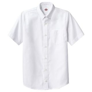 Dickies Boys Short Sleeve Oxford Shirt   White L