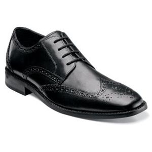 Florsheim Mens Castellano Wing Ox Black Shoes, Size 10.5 3E   14137 001