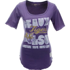 LSU Tigers NCAA Womens DR Scoop Neck T Shirt
