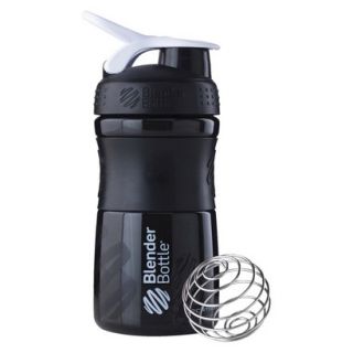 BlenderBottle SportMixer Portable 20.0 oz Capacity Beverage Bottle   Black and