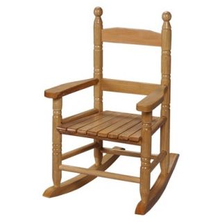 Kids Rocking Chair: Gift Mark Slat Rocking Chair   Natural