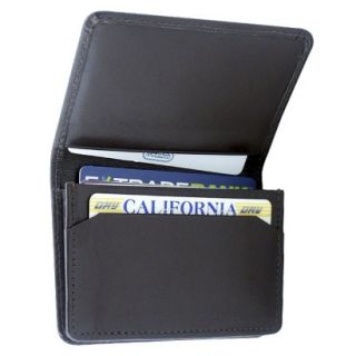 Leatherbay Flip Top Leather Wallet   Dark Brown