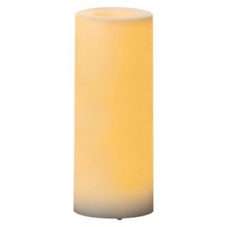 Inglow White Outdoor Candle 3x8