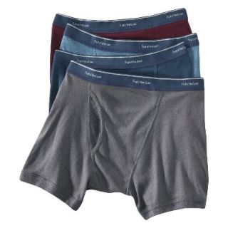 Fruit of the Loom Mens Low Rise Boxer Briefs 4 Pack   Assorted Colors XL