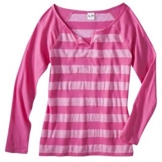 C9 by Champion Womens Long Sleeve Henley Tee   Popsicle Pink S