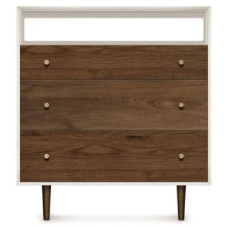 Copeland Furniture Mimo 3 Drawer Dresser and TV Organizer 2 MIM 35 14 100 / 2