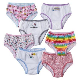 Hello Kitty Girls 7 Pack Panty Set   Assorted 6