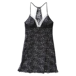 Gilligan & OMalley Womens Lace Chemise   Black XS