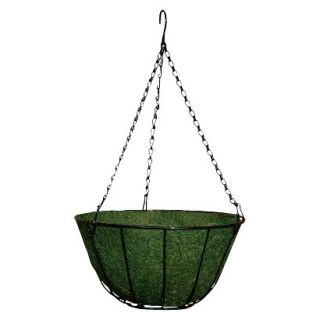 12 Chateau Hanging Basket  Green  Black Chain