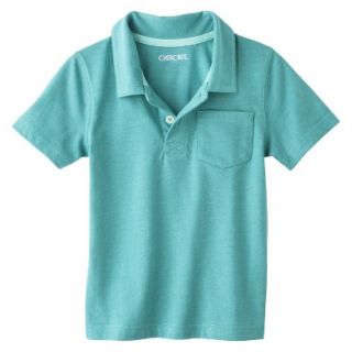 Cherokee Infant Toddler Boys Short Sleeve Polo Shirt   Aqua 2T