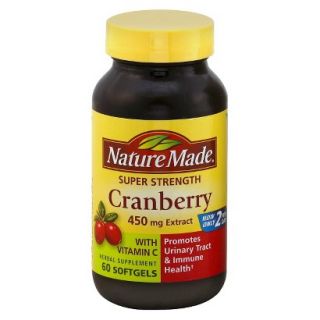 Nature Made Super Strength Herbal Cranberry Supplement Softgels   60 Count