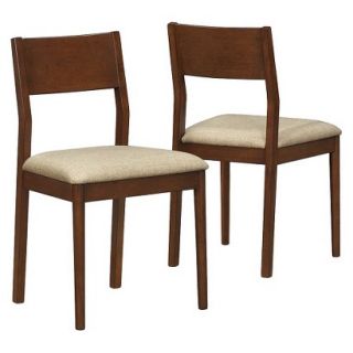 Dining Chair Set Monarch Specialties Modern Dining Chair Set   Medium Brown